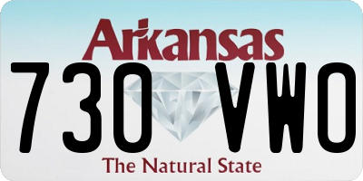 AR license plate 730VWO