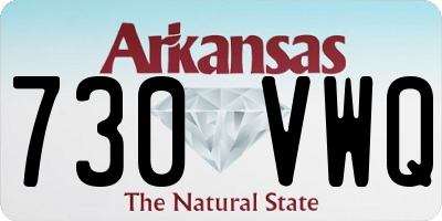 AR license plate 730VWQ