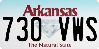 AR license plate 730VWS