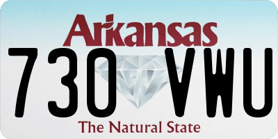 AR license plate 730VWU