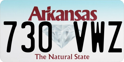 AR license plate 730VWZ