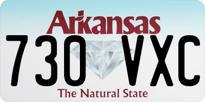 AR license plate 730VXC