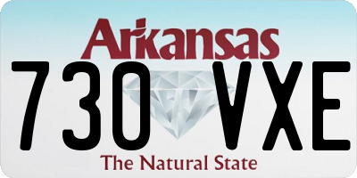 AR license plate 730VXE