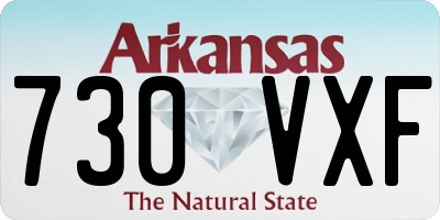 AR license plate 730VXF