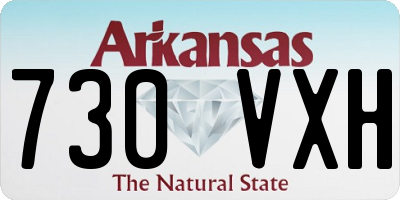 AR license plate 730VXH