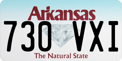 AR license plate 730VXI