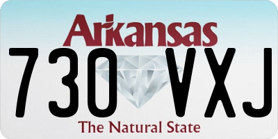 AR license plate 730VXJ