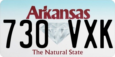 AR license plate 730VXK