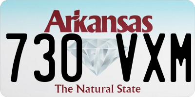 AR license plate 730VXM
