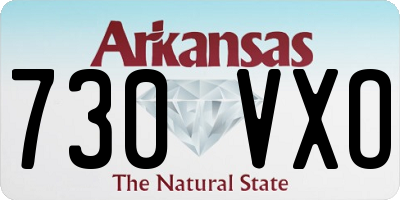AR license plate 730VXO