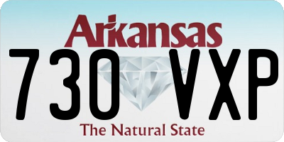 AR license plate 730VXP