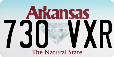 AR license plate 730VXR