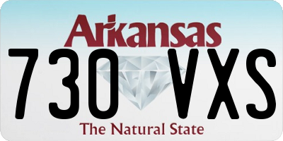 AR license plate 730VXS