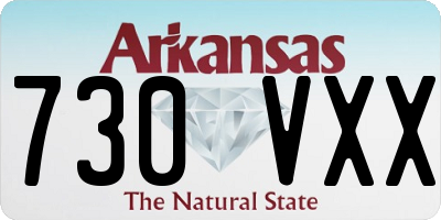 AR license plate 730VXX