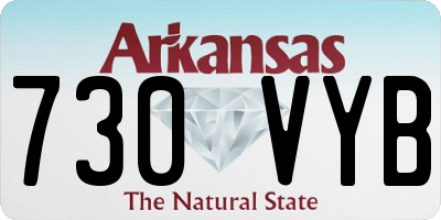 AR license plate 730VYB