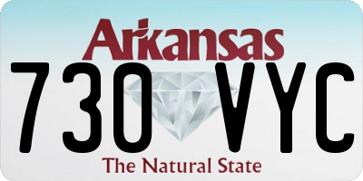 AR license plate 730VYC