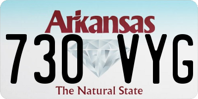 AR license plate 730VYG