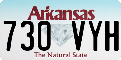 AR license plate 730VYH