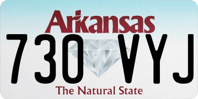 AR license plate 730VYJ