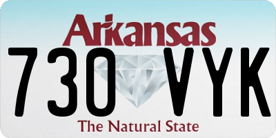 AR license plate 730VYK