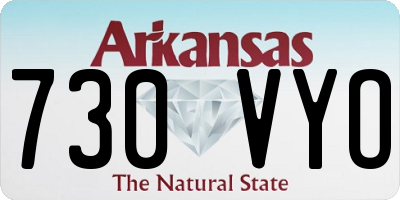 AR license plate 730VYO