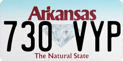 AR license plate 730VYP