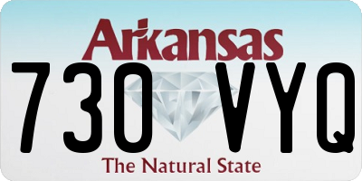 AR license plate 730VYQ