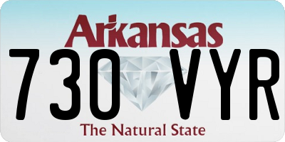 AR license plate 730VYR