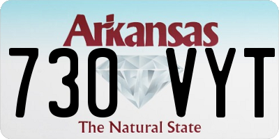 AR license plate 730VYT