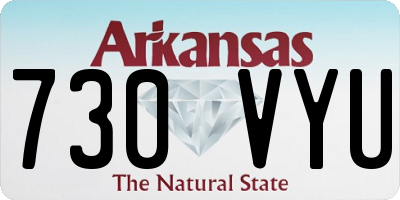 AR license plate 730VYU