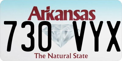 AR license plate 730VYX