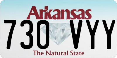 AR license plate 730VYY