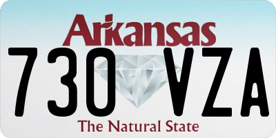 AR license plate 730VZA