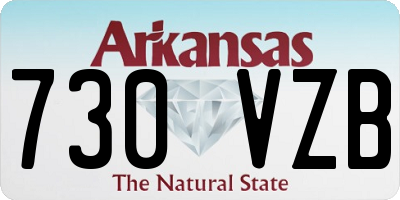 AR license plate 730VZB