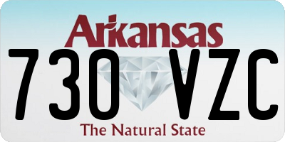 AR license plate 730VZC