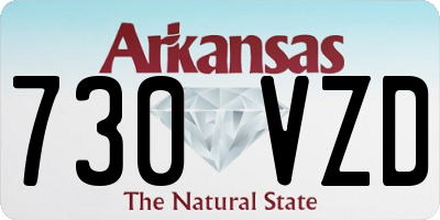 AR license plate 730VZD