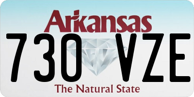 AR license plate 730VZE