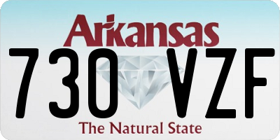 AR license plate 730VZF