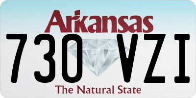 AR license plate 730VZI