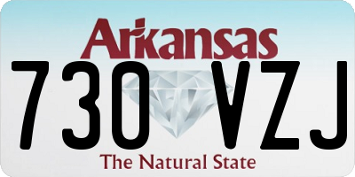 AR license plate 730VZJ