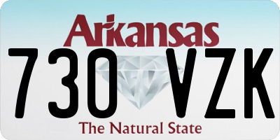 AR license plate 730VZK
