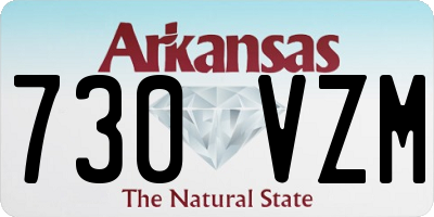 AR license plate 730VZM