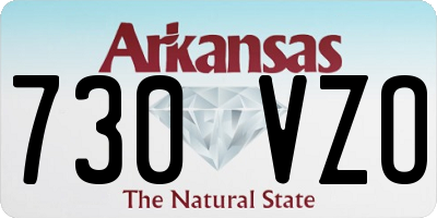 AR license plate 730VZO