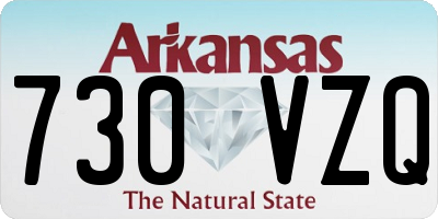 AR license plate 730VZQ