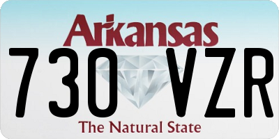 AR license plate 730VZR