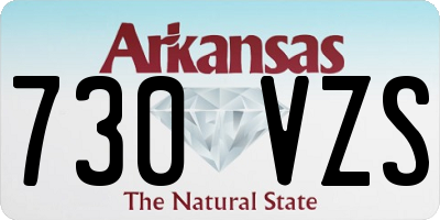 AR license plate 730VZS