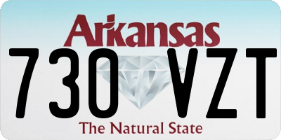 AR license plate 730VZT