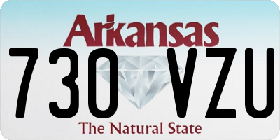 AR license plate 730VZU