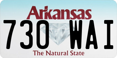 AR license plate 730WAI