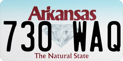 AR license plate 730WAQ